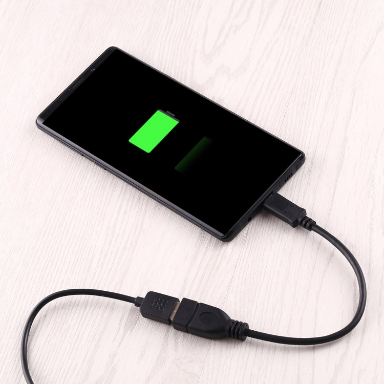 USB-C 3.1 / Type-C Male to USB 3.0 Female OTG Adapter Cable, Length: 20cm, ZSSG-9B20OTG