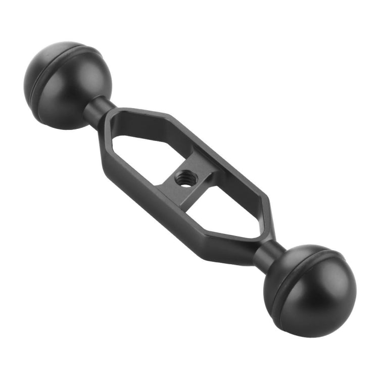 PULUZ 5.0 inch 12.6cm Aluminum Alloy Dual Balls Arm, Ball Diameter: 25mm, 5.0 inch (Black), 5.0 inch (Blue), 5.0 inch (Red)