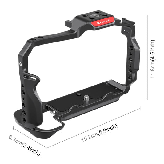 For Nikon Z6 III PULUZ Metal Camera Cage Stabilizer Rig