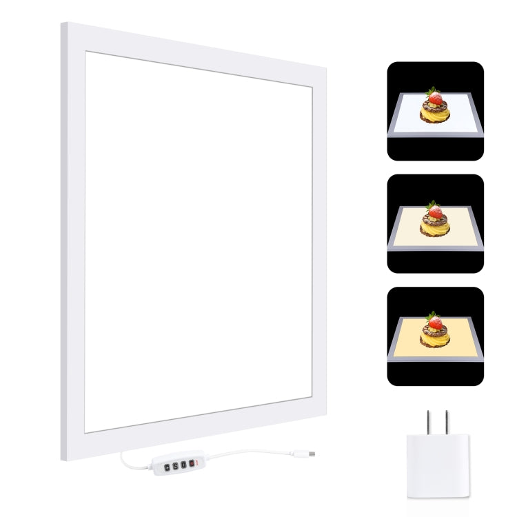 PULUZ 1000LM LED Acrylic No Polar Dimming Shadowless Light Pad with Switch for 40cm Photo Studio Box, Light(US), Light(UK), Light(EU), Light(AU)