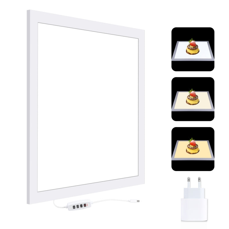 PULUZ 1000LM LED Acrylic No Polar Dimming Shadowless Light Pad with Switch for 40cm Photo Studio Box, Light(US), Light(UK), Light(EU), Light(AU)