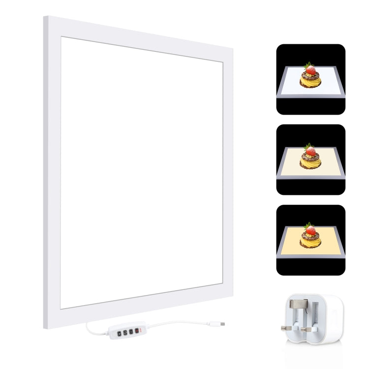 PULUZ 1000LM LED Acrylic No Polar Dimming Shadowless Light Pad with Switch for 40cm Photo Studio Box, Light(US), Light(UK), Light(EU), Light(AU)