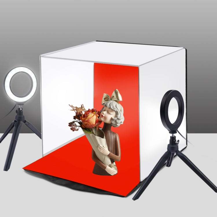 PULUZ 40cm Photo Softbox Portable Folding Studio Shooting Tent Box Kits with 5 Colors Backdrops (Red, Yellow, Blue, White, Black), Size: 40cm x 40cm x 40cm, Softbox