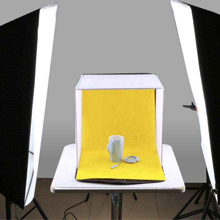 PULUZ 40cm Photo Softbox Portable Folding Studio Shooting Tent Box Kits with 5 Colors Backdrops (Red, Yellow, Blue, White, Black), Size: 40cm x 40cm x 40cm, Softbox