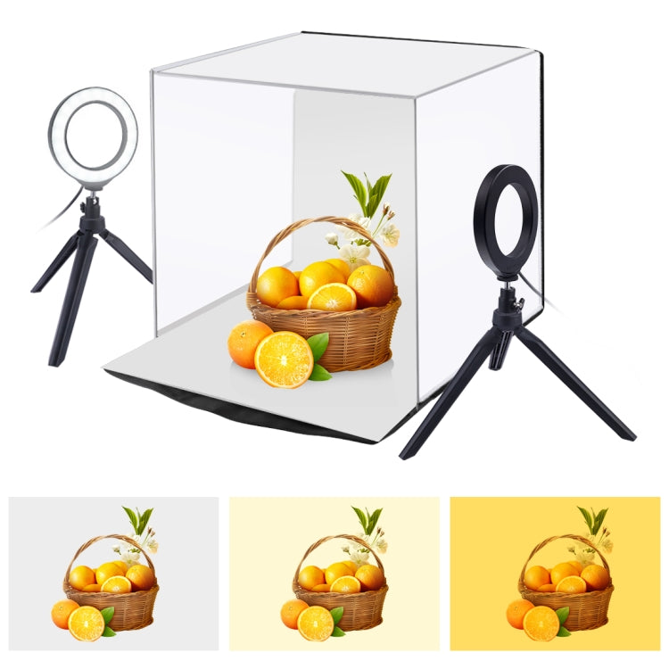 PULUZ 40cm Photo Softbox Portable Folding Studio Shooting Tent Box Kits with 5 Colors Backdrops (Red, Yellow, Blue, White, Black), Size: 40cm x 40cm x 40cm, Softbox