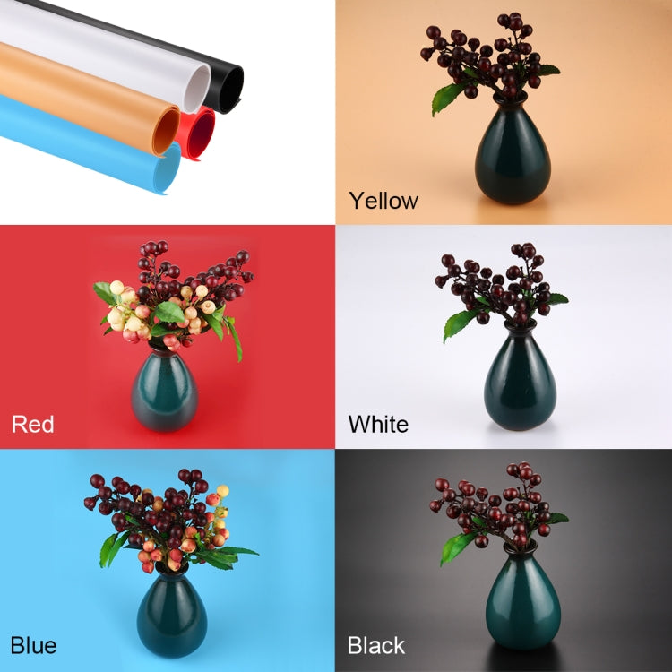 PULUZ Photography Background PVC Paper Kits for Studio Tent Box, Size: 121cm x 58cm, Backdrop 60cm(Blue), Backdrop 60cm(Red), Backdrop 60cm(B), Backdrop 60cm(Y), Backdrop 60cm(W)