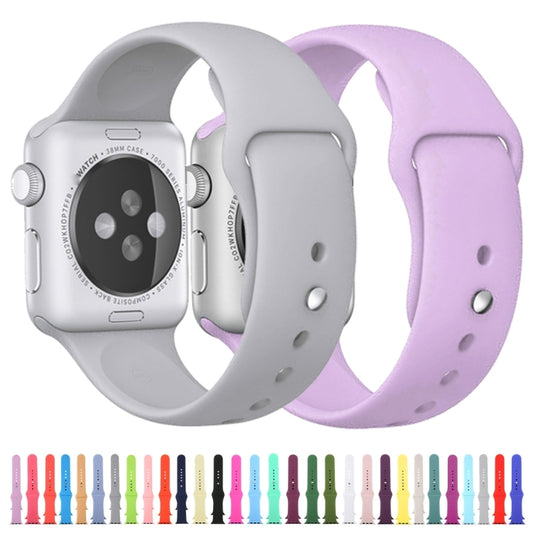 For Apple Watch Ultra 49mm & Watch Ultra 2 49mm / Series 9&8&7 45mm / SE 3&SE 2&6&SE&5&4 44mm / 3&2&1 42mm 3 in 1 Rubber Watch Band with Pin Buckle