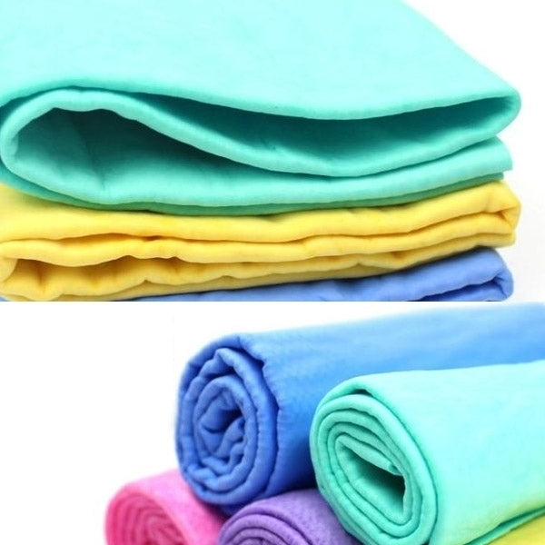 KANEED Super Absorption Clean Cham PVA Synthetic Chamois Car Wash Towel, Random Color Delivery, Size: 43cm x 32cm x 0.2cm
