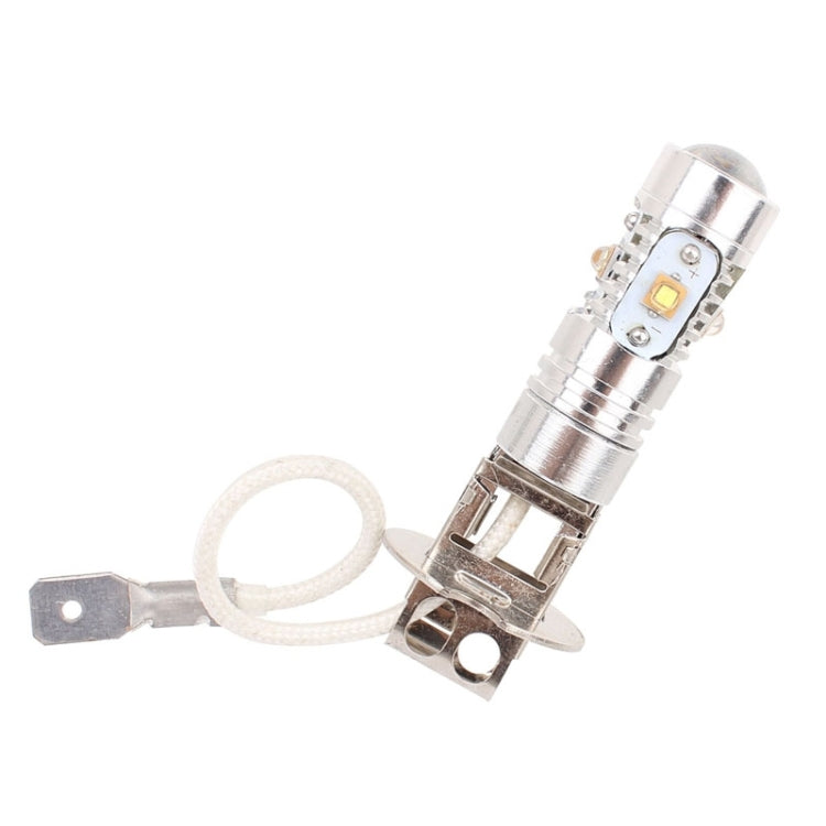H3 25W 1250LM 6500K White Light 5 XT-E LED Car Foglight , Constant Current , DC12-24V ( Silver + Yellow ), H3 25W