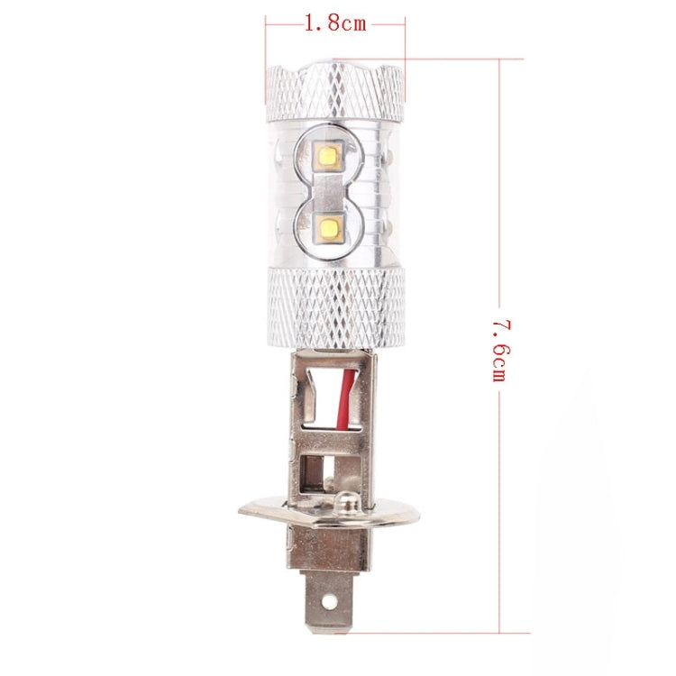H1 50W 750LM 6500K White Light 10-3535-LEDs Car Foglight , Constant Current , DC12-24V, H1