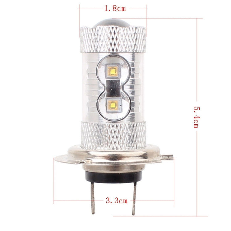H7 50W 750LM 6500K White Light 10-3535-LEDs Car Foglight , Constant Current , DC12-24V, H7 50W