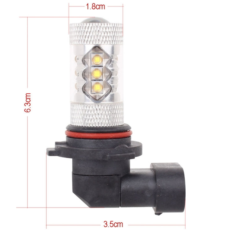 9006 80W 800LM 6500K White Light 16-3535-LEDs Car Foglight , Constant Current , DC12-24V, 9006