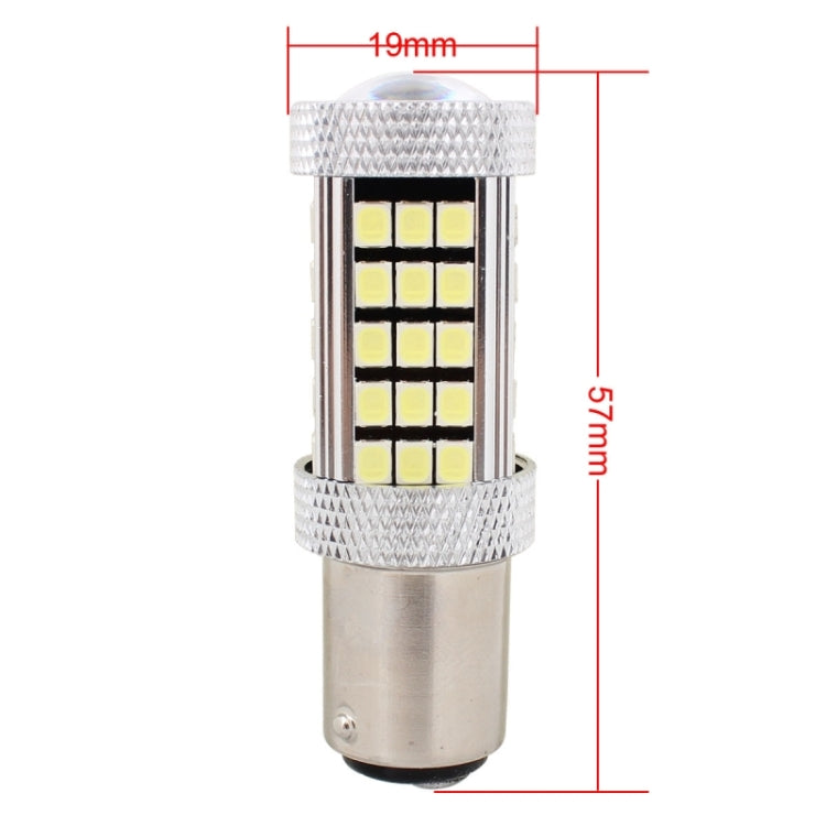 2 PCS 1157/BAY15D 12.6W 630LM 6500K White Light 2835 SMD 66 LED Car Brake / Steering Light, DC12V, 1157
