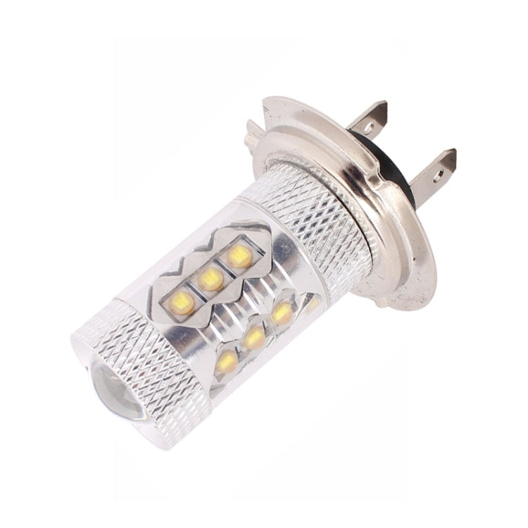 H7 80W 800LM 6500K White Light 16-3535-LEDs Car Foglight , Constant Current , DC12-24V, H7