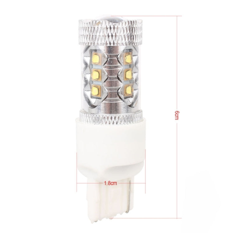 T20/7440 Single Wire 80W 800LM 6500K White Light 16-3535-LEDs Car Foglight, Constant Current , DC12-24V, T20