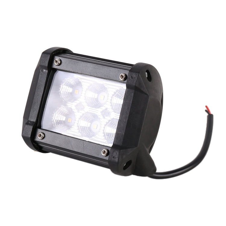18W  6 LED White Light Floodlight Engineering Lamp / Waterproof IP67 SUVs Light, DC 10-30V, 6 LED Floodlight