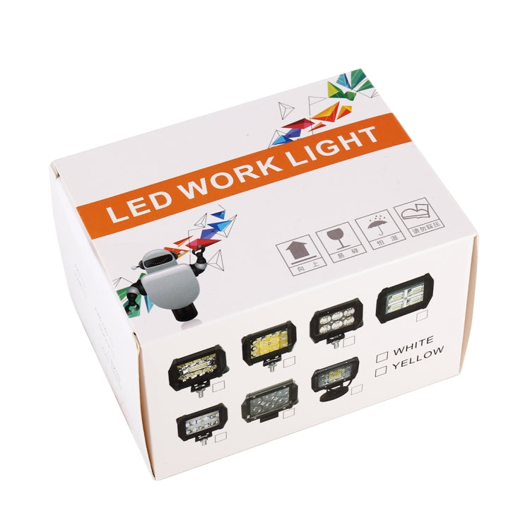18W  6 LED White Light Floodlight Engineering Lamp / Waterproof IP67 SUVs Light, DC 10-30V, 6 LED Floodlight