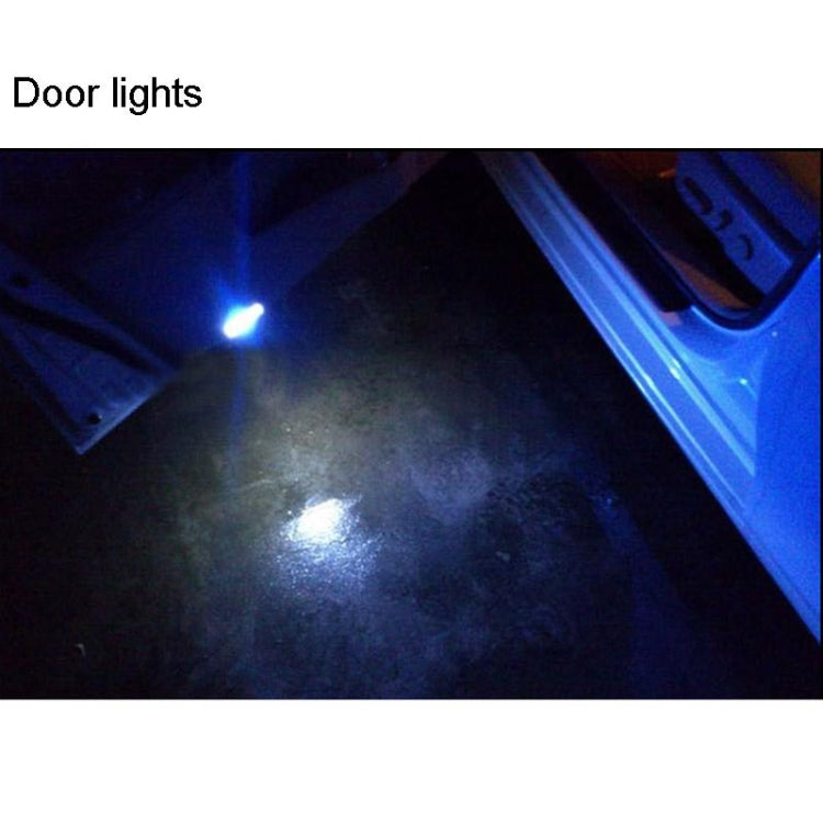 2 PCS T10 3W 160-180LM 2 LED Ice Blue COB LED Decode Car Clearance Lights Lamp, DC12V, 2 LED COB LEDs, COB LEDs