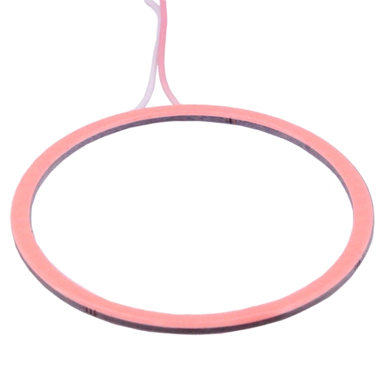 80mm 5W 180LM Angel Eyes Circles Car Headlight COB LED Lights for Vehicles, DC 12-24V, 80mm Pink Light, 80mm Green Light, 80mm Red Light