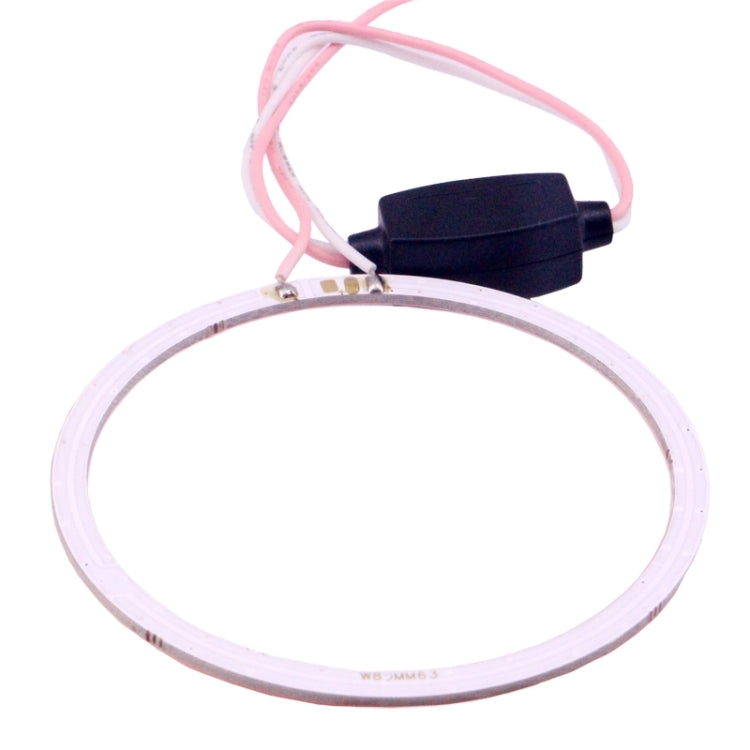 80mm 5W 180LM Angel Eyes Circles Car Headlight COB LED Lights for Vehicles, DC 12-24V, 80mm Pink Light, 80mm Green Light, 80mm Red Light