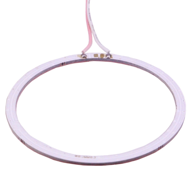 80mm 5W 180LM Angel Eyes Circles Car Headlight COB LED Lights for Vehicles, DC 12-24V, 80mm Pink Light, 80mm Green Light, 80mm Red Light