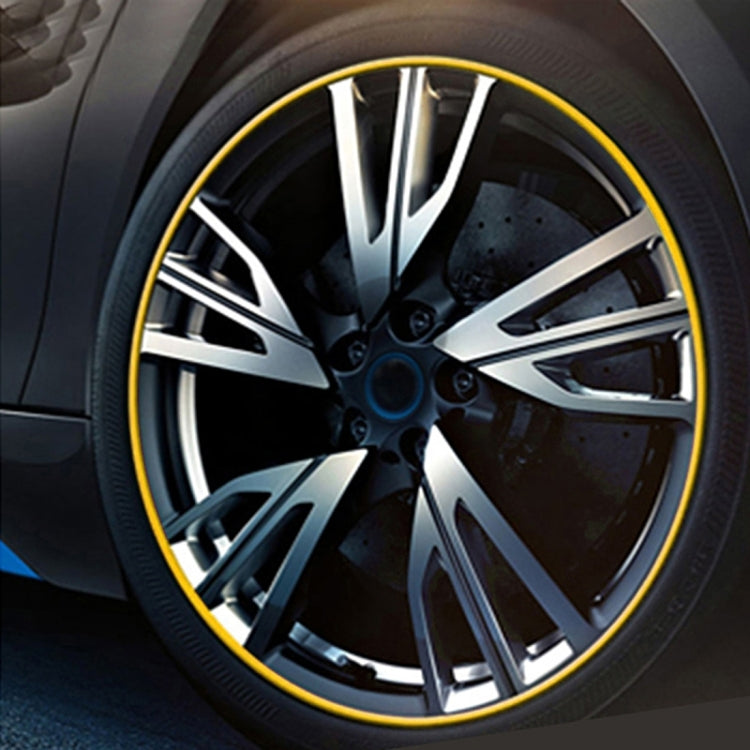 Universal Decorative Scratchproof Stickup 8M Flexible Car Wheel Hub TRIM Mouldings Decoration Strip, 8m, 15 inch