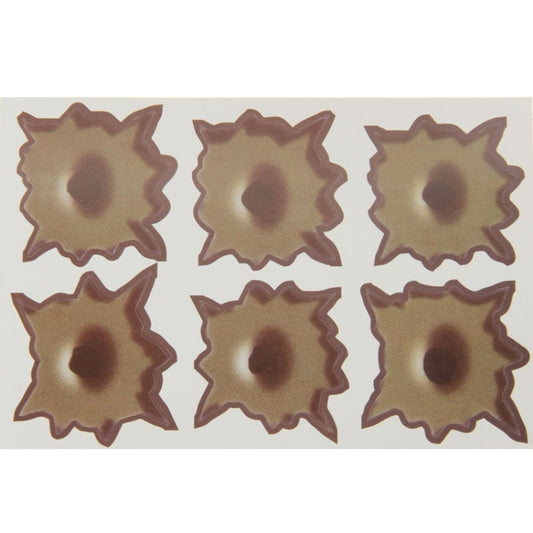 6 PCS Anti-scratch Bullet Hole Decoration Car 3M Sticker, Size: 4cm x 4cm