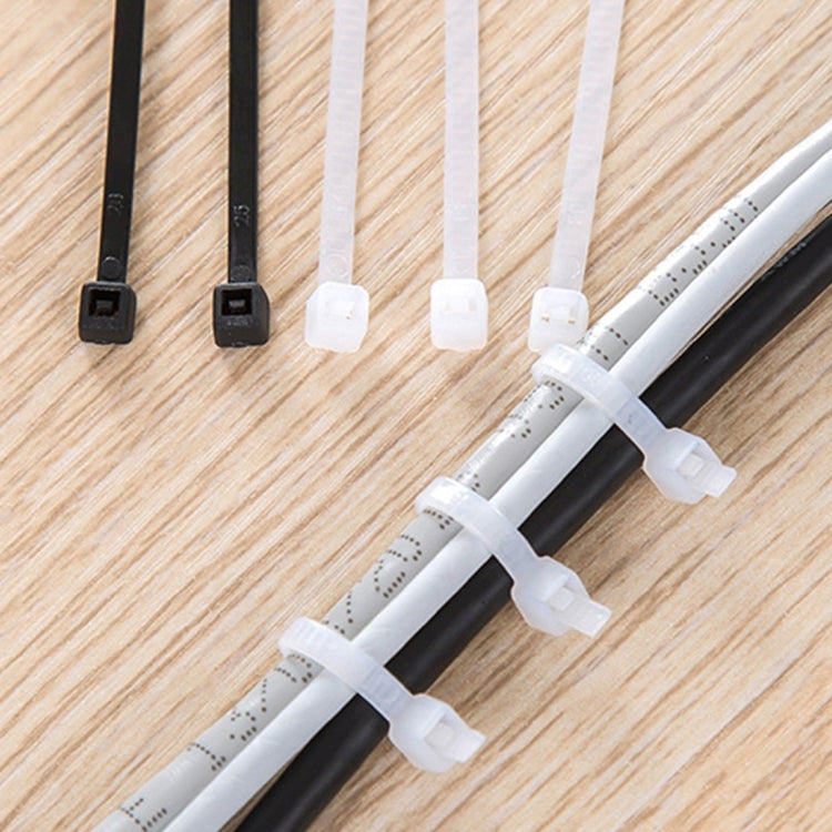 1000pcs Self-Locking Nylon Cable Wire Zip Ties(Size: 3 x 100mm), 1000 PCS 3 x 100mm