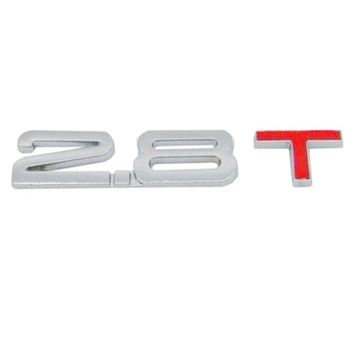 3D Universal Decal Chromed Metal Car Emblem Badge Sticker Car Trailer Gas Displacement Identification, Size: 8.5x2.5 cm