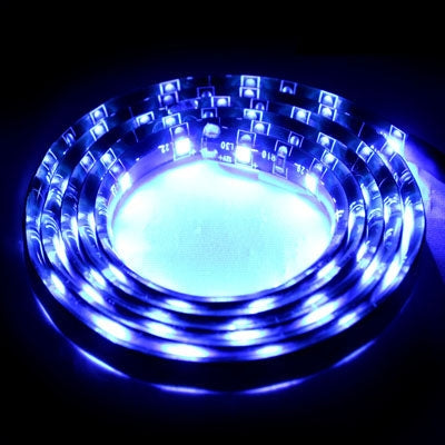 5 PCS 1.7W 60 LED 3528 SMD Waterproof Flexible Car Strip Light, DC 12V, Length: 1m, Blue Light, White Light