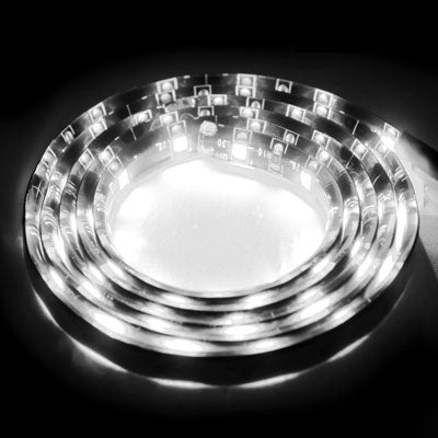 5 PCS 1.7W 60 LED 3528 SMD Waterproof Flexible Car Strip Light, DC 12V, Length: 1m, Blue Light, White Light