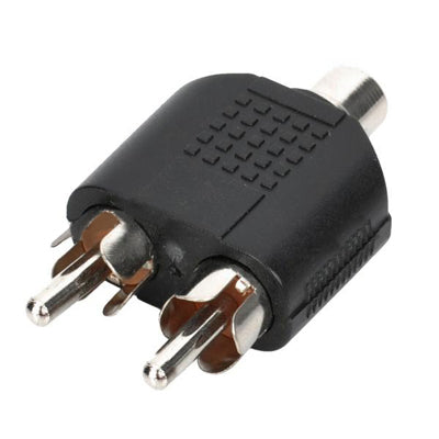 RCA Female to Dual Male Splitters (100 Pcs in One Package, the Price is for 100 Pcs), 2 RCA Male to 3.5mm (100 Pcs)