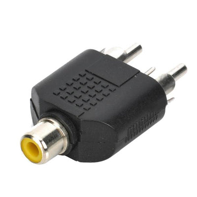 RCA Female to Dual Male Splitters (100 Pcs in One Package, the Price is for 100 Pcs), 2 RCA Male to 3.5mm (100 Pcs)