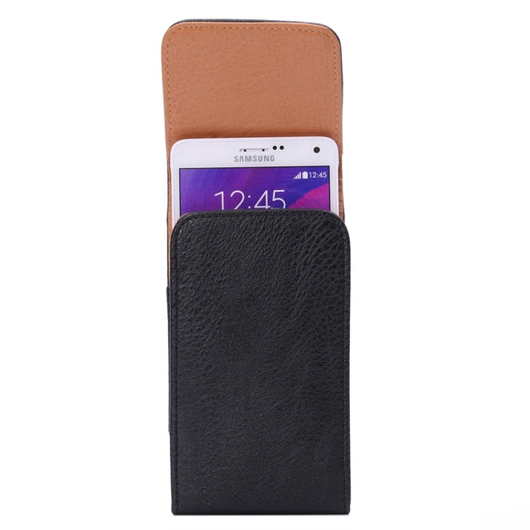 Universal Litchi Texture Vertical Style Leather Case with Belt Clip for iPhone 6 / Galaxy S5 / G900 / I9082 / S IV / i9500 / Alpha