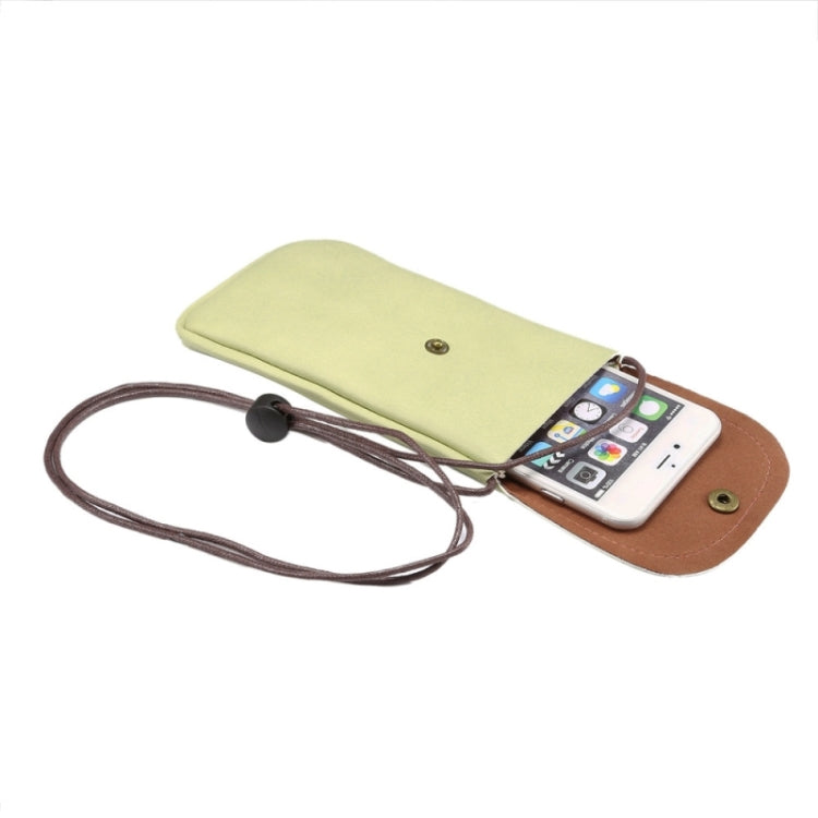 Universal Vertical PU Leather Case / Phone Leather Bag with String