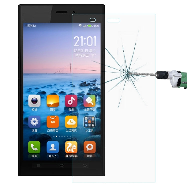 For Xiaomi MI3 0.26mm 9H+ Surface Hardness 2.5D Explosion-proof Tempered Glass Film, For Xiaomi Mi 3 (1 PC)