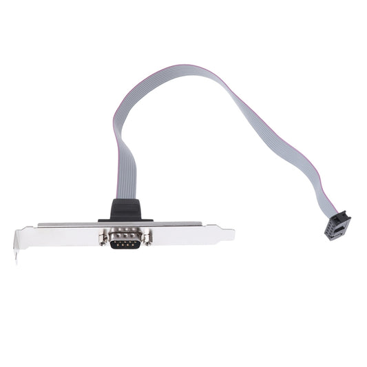 DB9 9pin Com Port host case Cable / RS232 port plate cable, Length: 36cm
