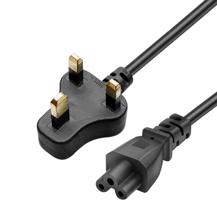 1.2m 3 Prong Style Small UK Notebook Power Cord, Small UK Plug, Length: 1.2m