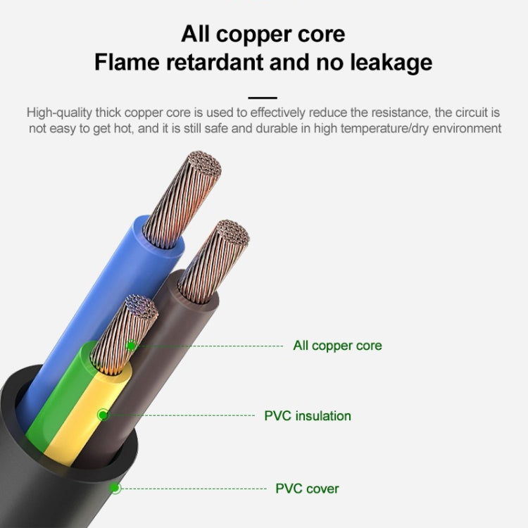 1.2m 3 Prong Style Small UK Notebook Power Cord, Small UK Plug, Length: 1.2m