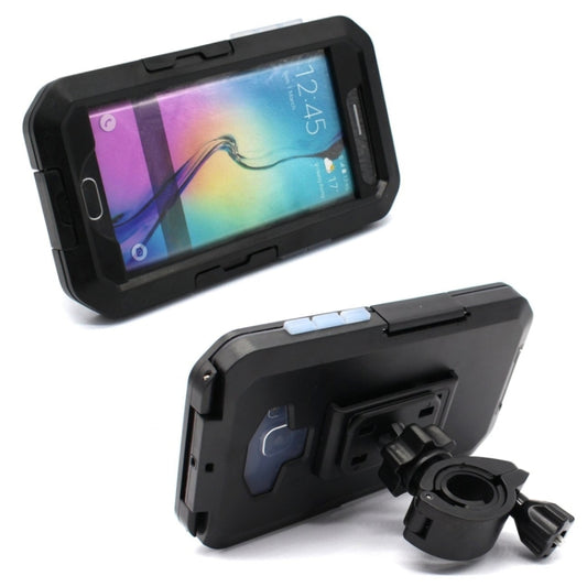 For Galaxy S6 edge / G925 IPX4 Waterproof Shock Protection Tough Case with Bicycle Handlebar Holder