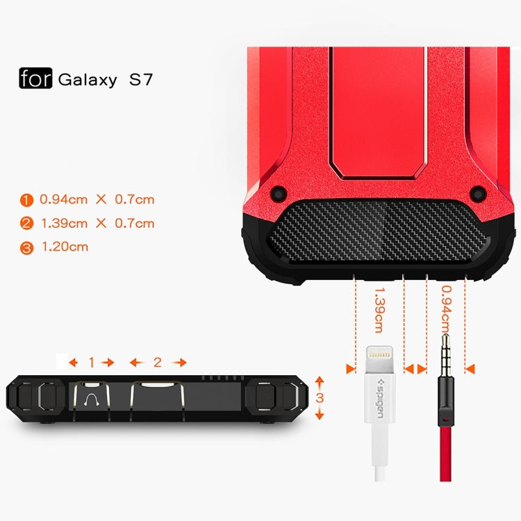 For Galaxy S7 / G930 Tough Armor TPU + PC Combination Case