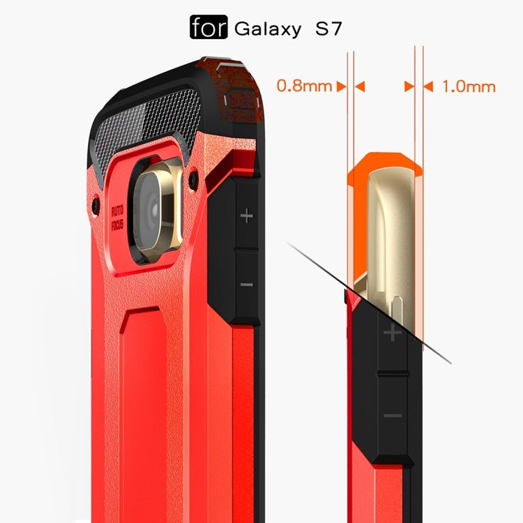 For Galaxy S7 / G930 Tough Armor TPU + PC Combination Case