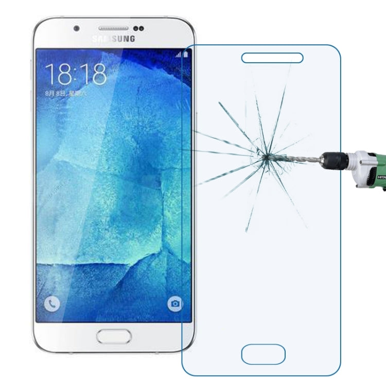 For Galaxy A8 0.26mm 9H+ Surface Hardness 2.5D Explosion-proof Tempered Glass Film, 1pcs