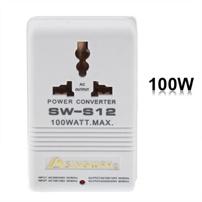 US Plug Adapter,100W Power Converter AC117V to AC230V