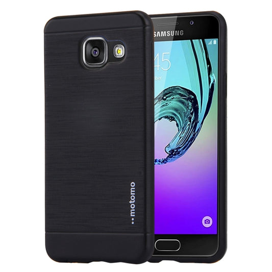 MOTOMO for Galaxy A7 (2016) / A710 Brushed Texture Metal + TPU Protective Case