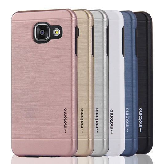 MOTOMO for Galaxy A7 (2016) / A710 Brushed Texture Metal + TPU Protective Case