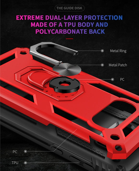 Sergeant Armor Shockproof TPU + PC Protective Case for Galaxy S10e, with 360 Degree Rotation Holder