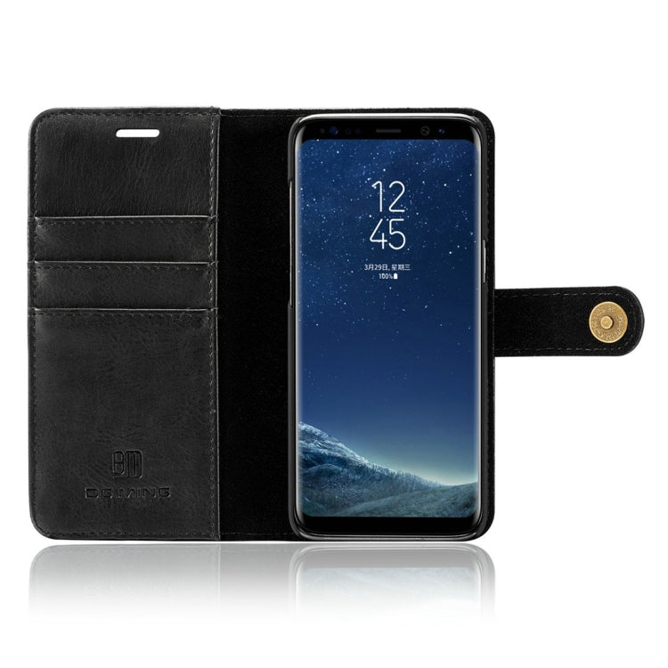 DG.MING for Galaxy S8+ / G955 Crazy Horse Texture Horizontal Flip Detachable Magnetic Protective Case with Holder & Card Slots & Wallet