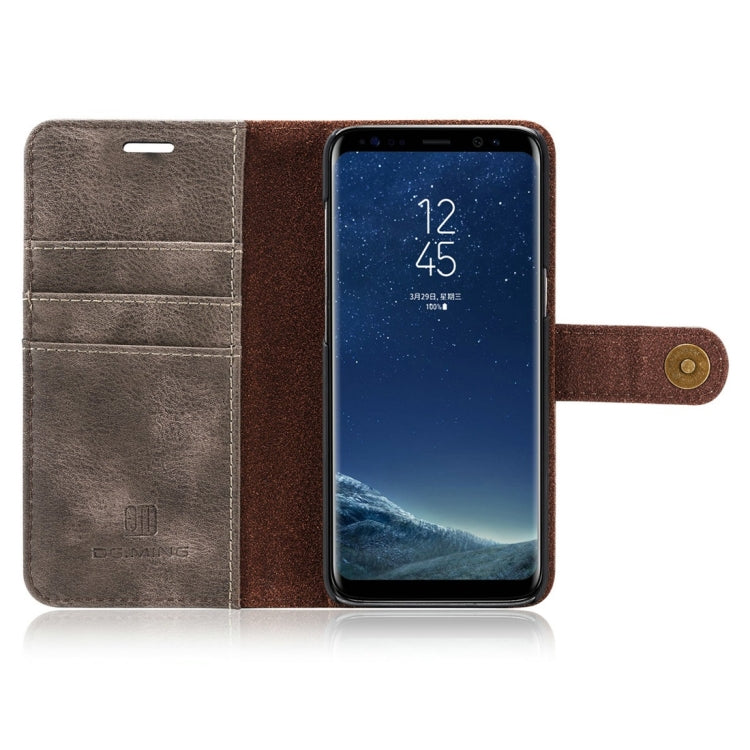 DG.MING for Galaxy S8+ / G955 Crazy Horse Texture Horizontal Flip Detachable Magnetic Protective Case with Holder & Card Slots & Wallet, Galaxy S8+