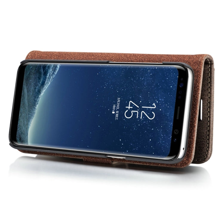 DG.MING for Galaxy S8+ / G955 Crazy Horse Texture Horizontal Flip Detachable Magnetic Protective Case with Holder & Card Slots & Wallet, Galaxy S8+